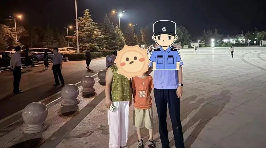 热心民警帮助走失儿童找到家人